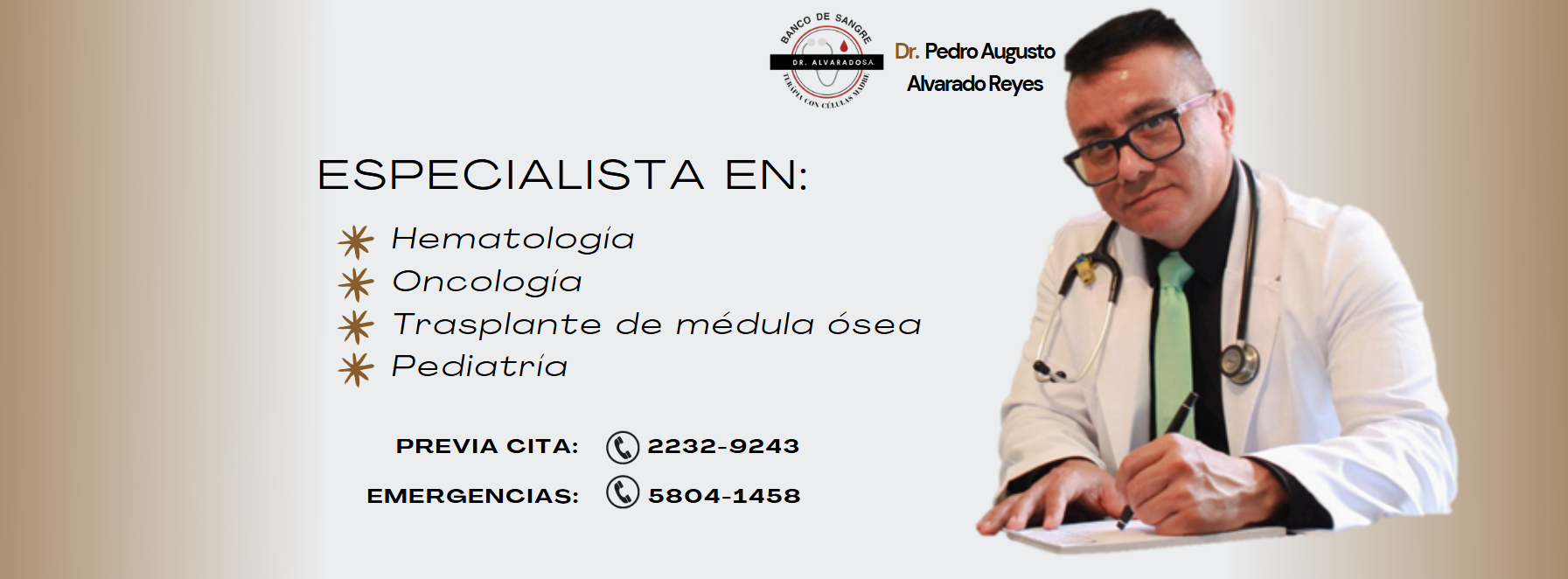 Dr. Pedro Alvarado Hemato Oncologo Pediatra - Servicios e Información